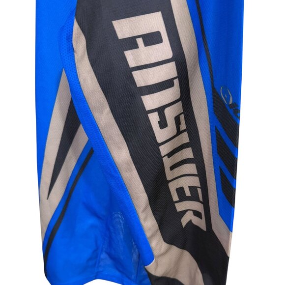 Answer Racing XL Y2K Motocross Jersey Blue & Gray Long Sleeve Lightweight - Picture 12 of 14